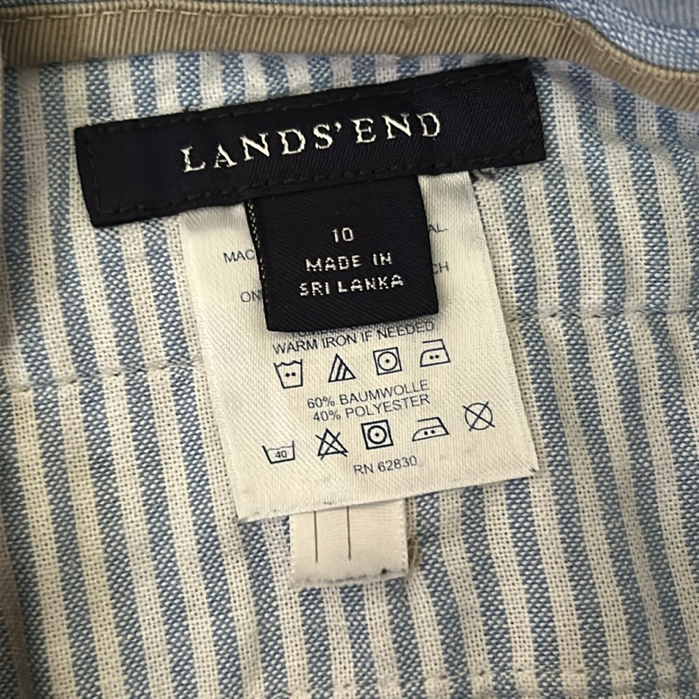 Lands' End Tan Shorts 10 - Picture 4 of 5